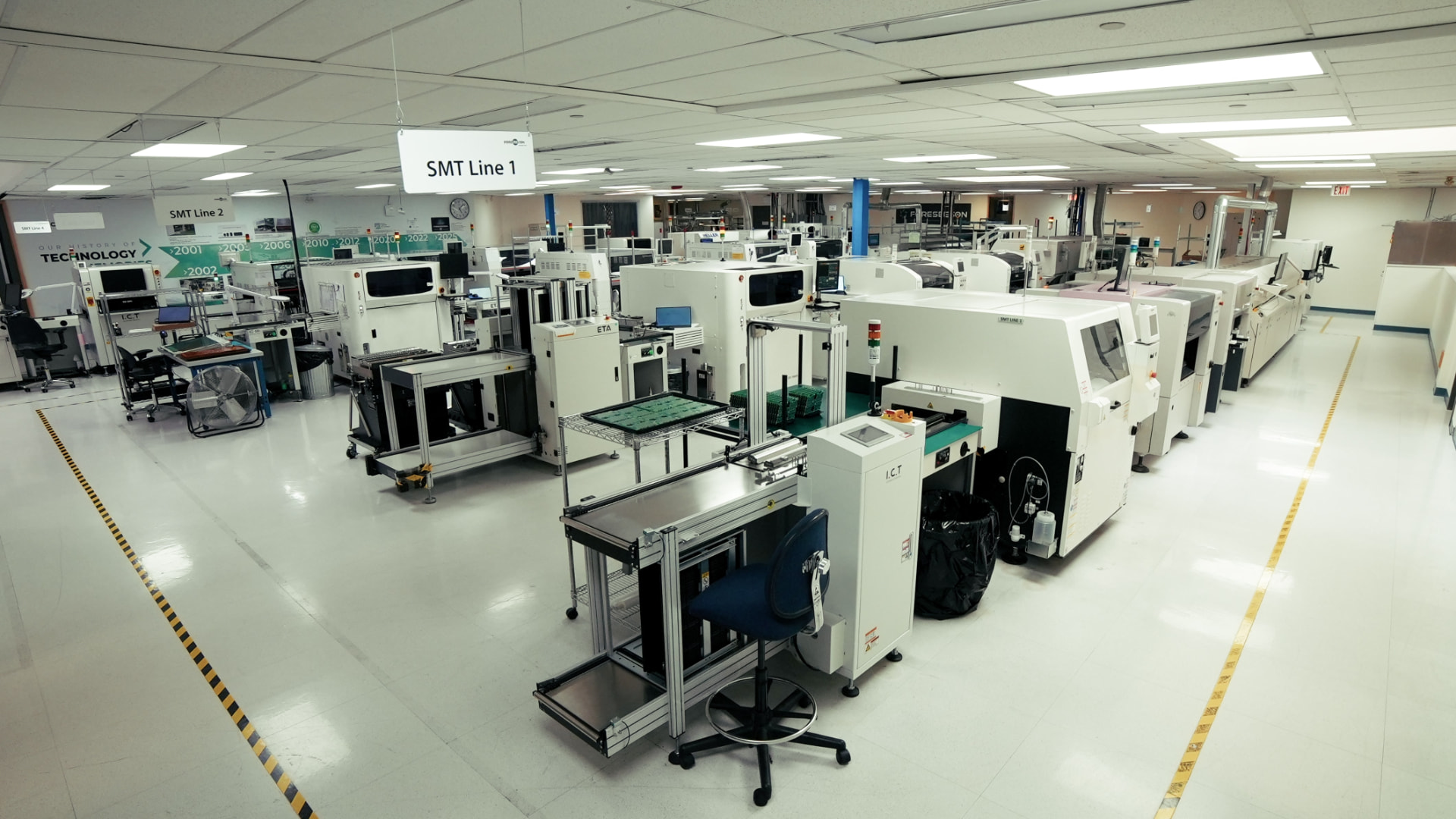 Foreseeson SMT Line 1 production floor